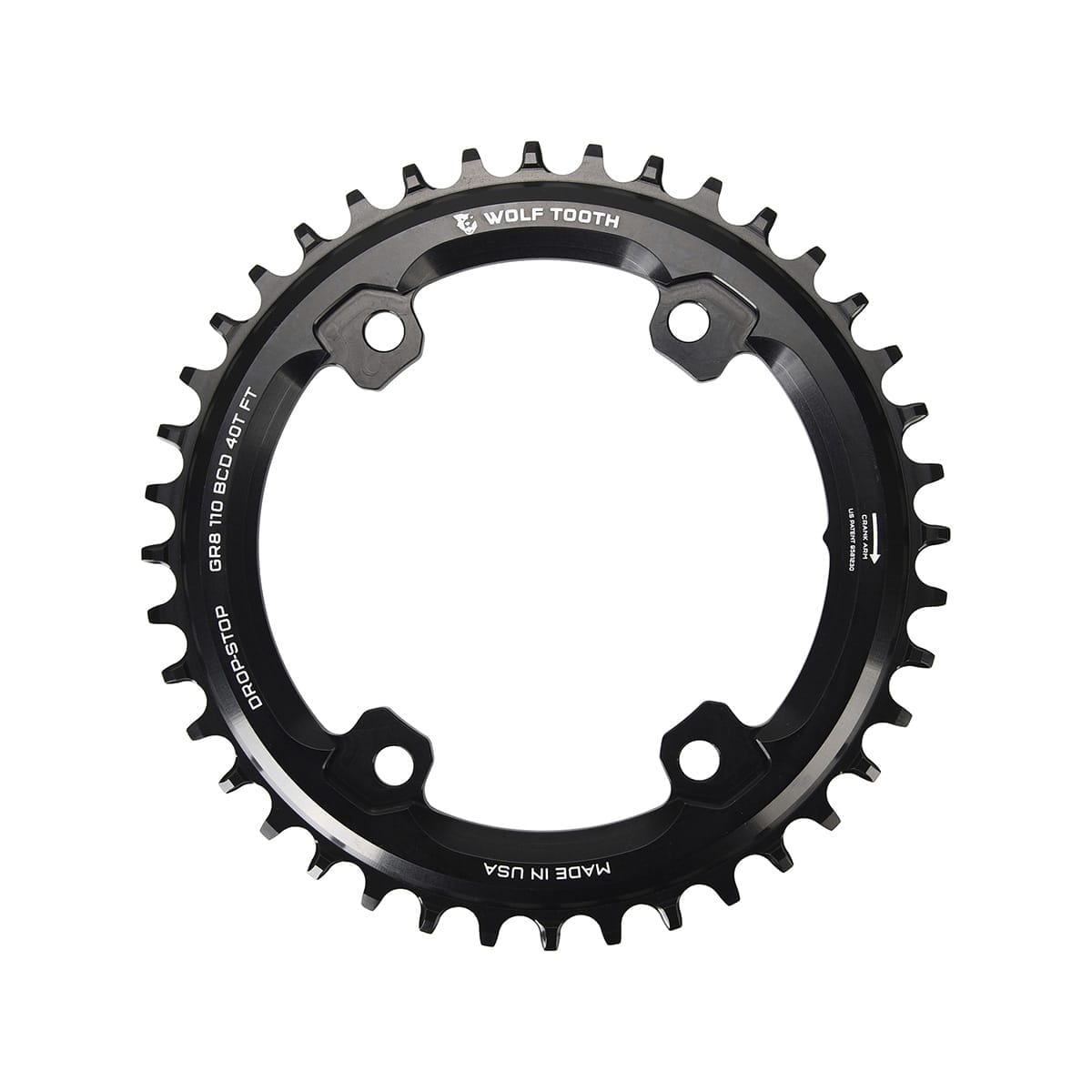 Piatto Mono 11V WOLF TOOTH Shimano GRX RX810 / RX600 110 mm