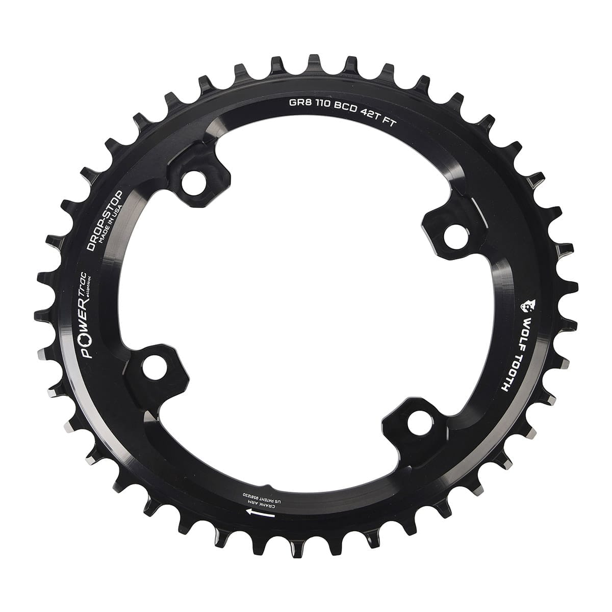 Tarcza pojedyncza owalna 11rz. WOLF TOOTH Shimano GRX RX810 / RX600 110 mm