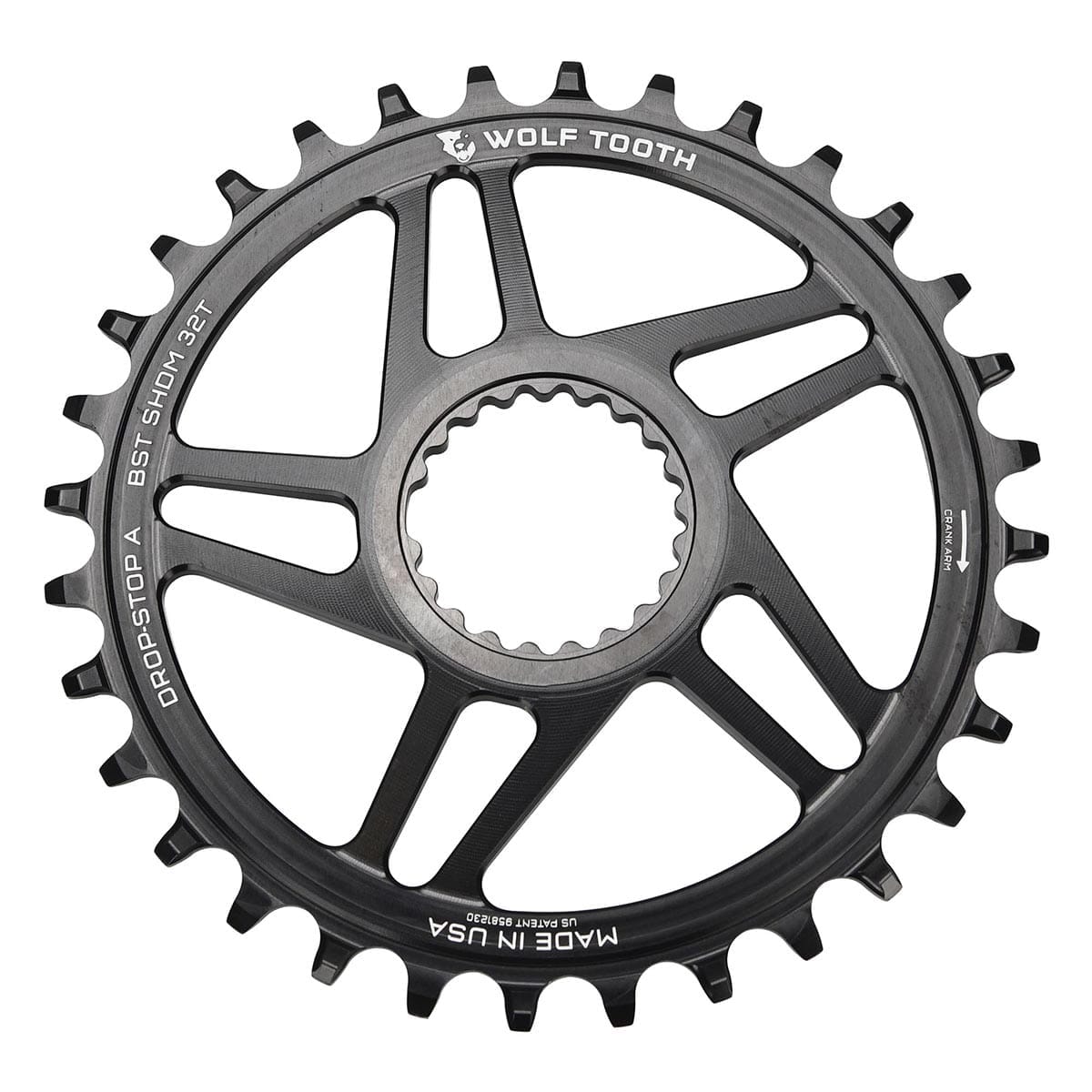 Mono Klinge WOLF TOOTH BOOST 9/10/11/12V Shimano Direct Mount Offset 3mm Sort