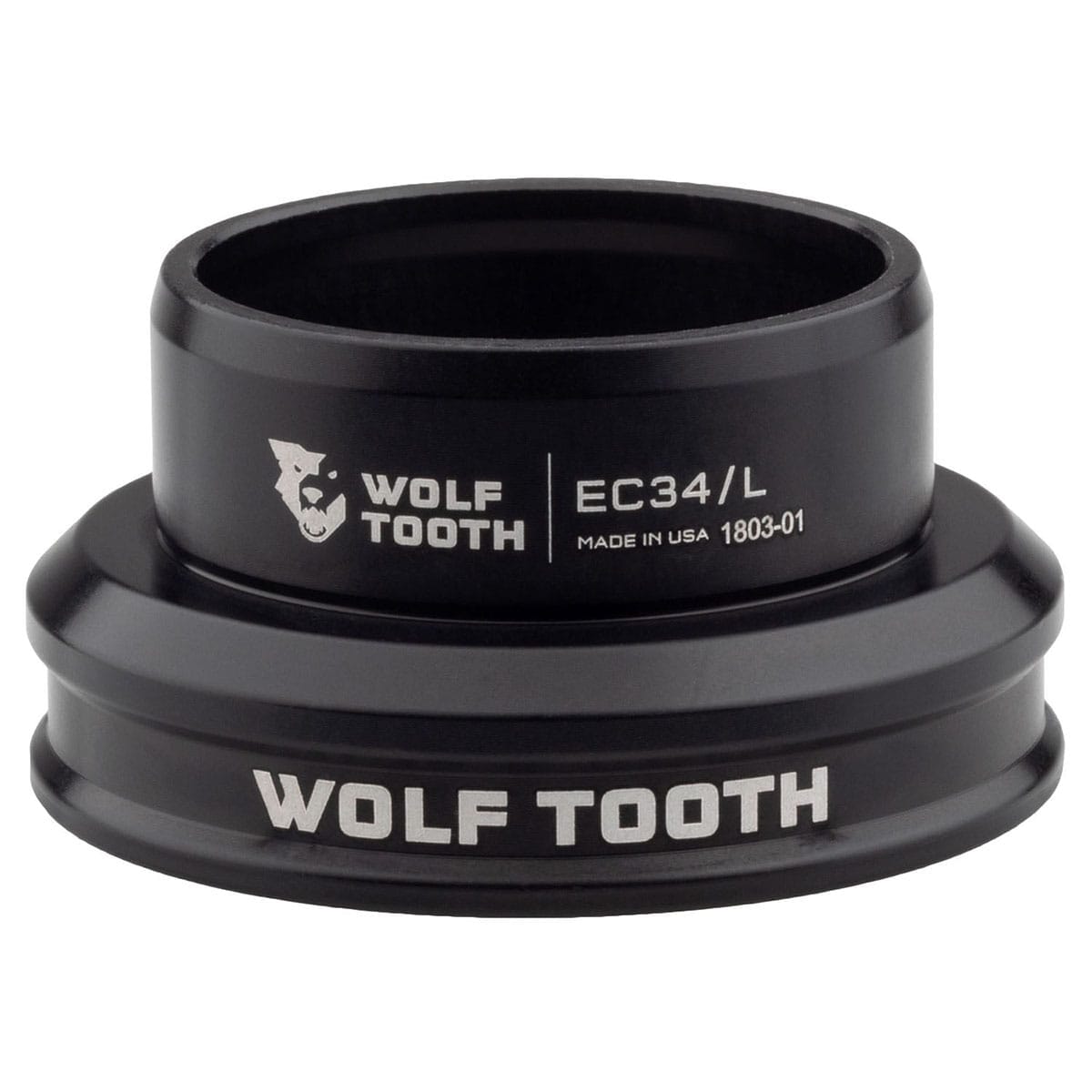 Lower Cup for WOLF TOOTH External 1"1/8 EC34 Headset Black