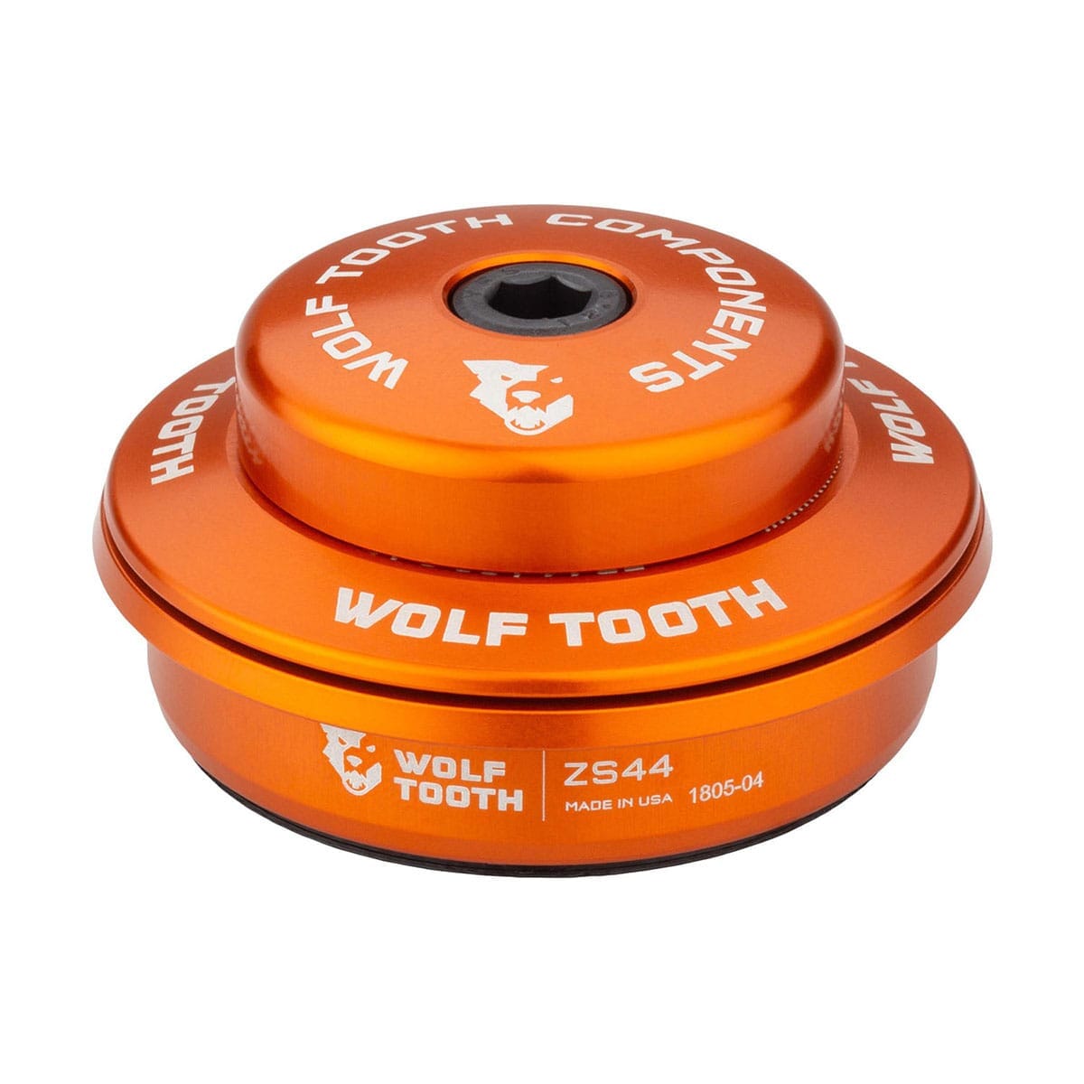 Øverste kop til semi-integreret styreleje WOLF TOOTH 1"1/8 ZS44 Stack 6 mm Orange