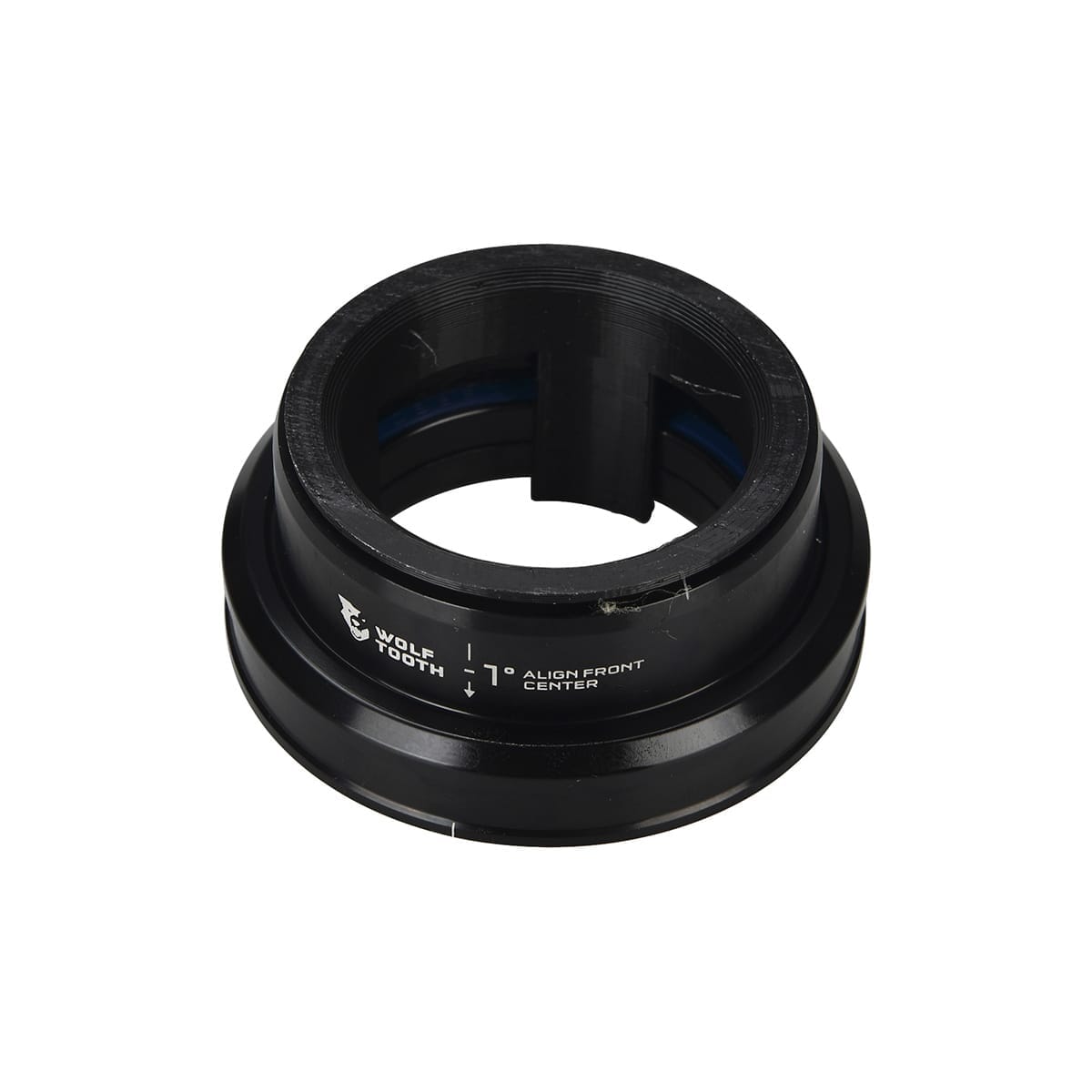 Externes Semi-Integriertes Steuersatz WOLF TOOTH PREMIUM Angleset 1° Lang ZS44/EC49 Schwarz