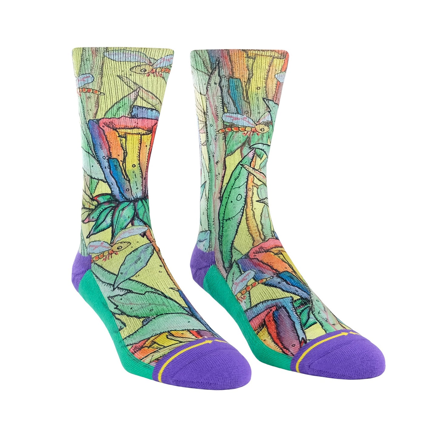 Chaussettes MERGE4 BAD OTIS LINK RAINBOW FLOWER