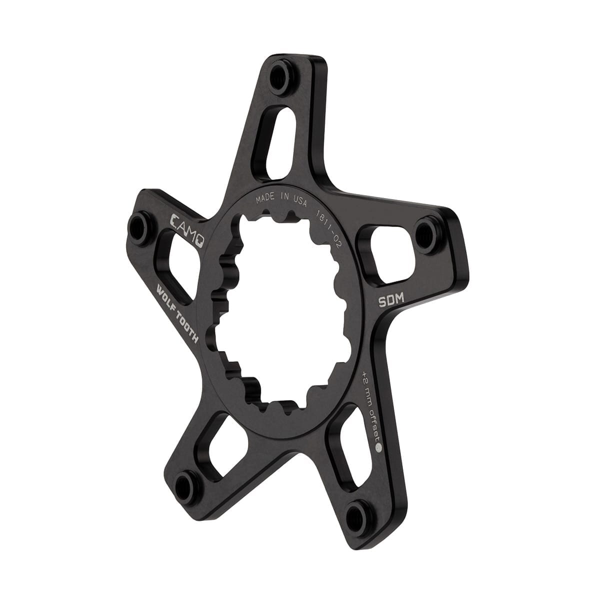 Estrella de Biela WOLF TOOTH CAMO Sram Offset 2mm Negro