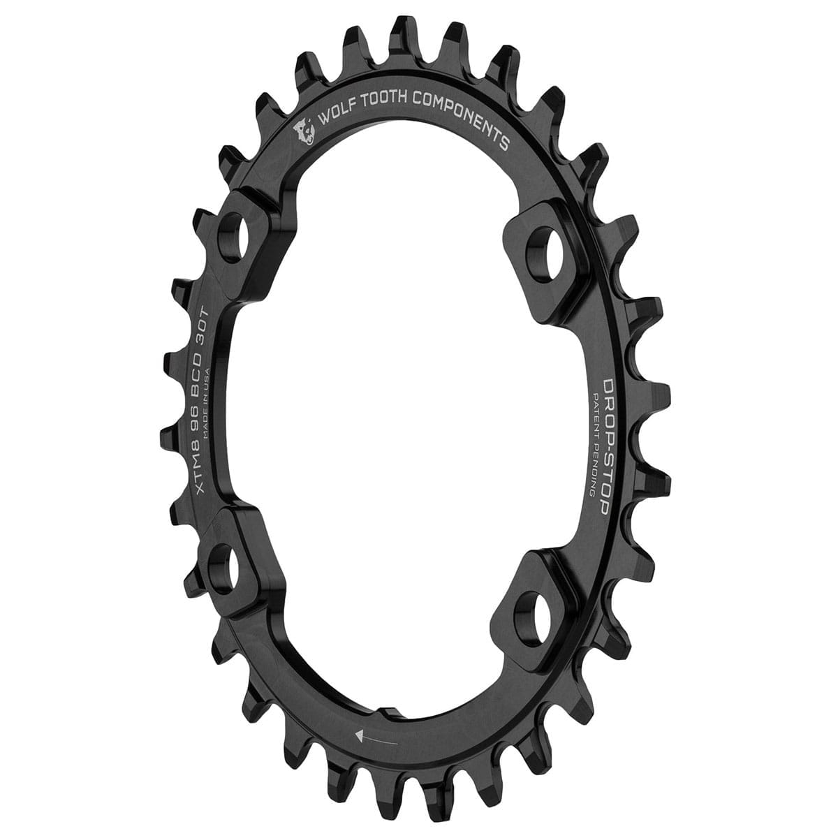 Klinge WOLF TOOTH 96 BCD 11V Shimano XT M8000/SLX M7000 4 huller 96mm Sort