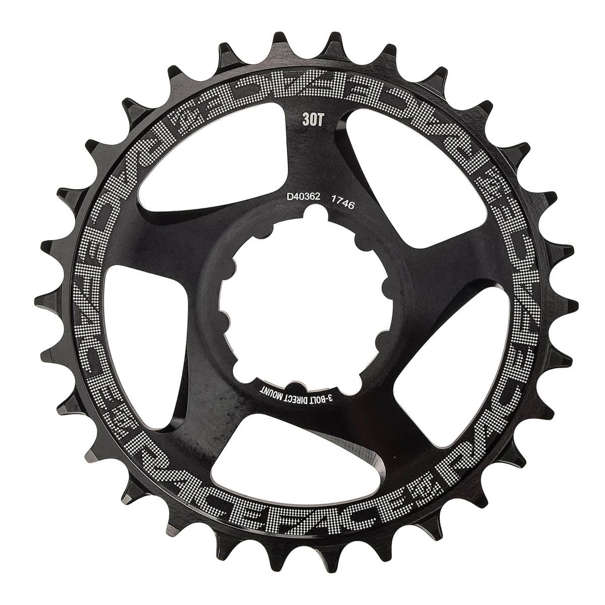 Prato Mono RACE FACE NARROW WIDE 9/10/11/12V Direct Mount Compatível SRAM Preto