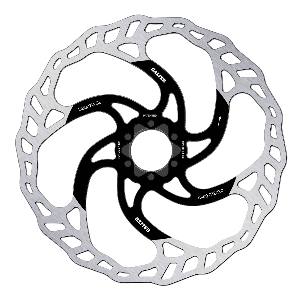 GALFER WAVE 2mm CENTER LOCK Rotor