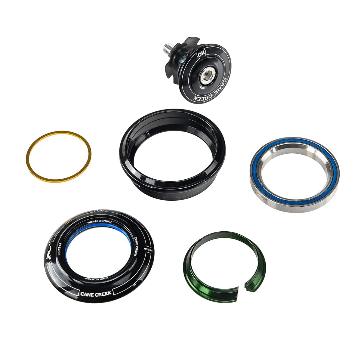 Øvre Lagerskål til Semi-Integreret Styreleje CANE CREEK 110 1"1/8 ZS44 Sort