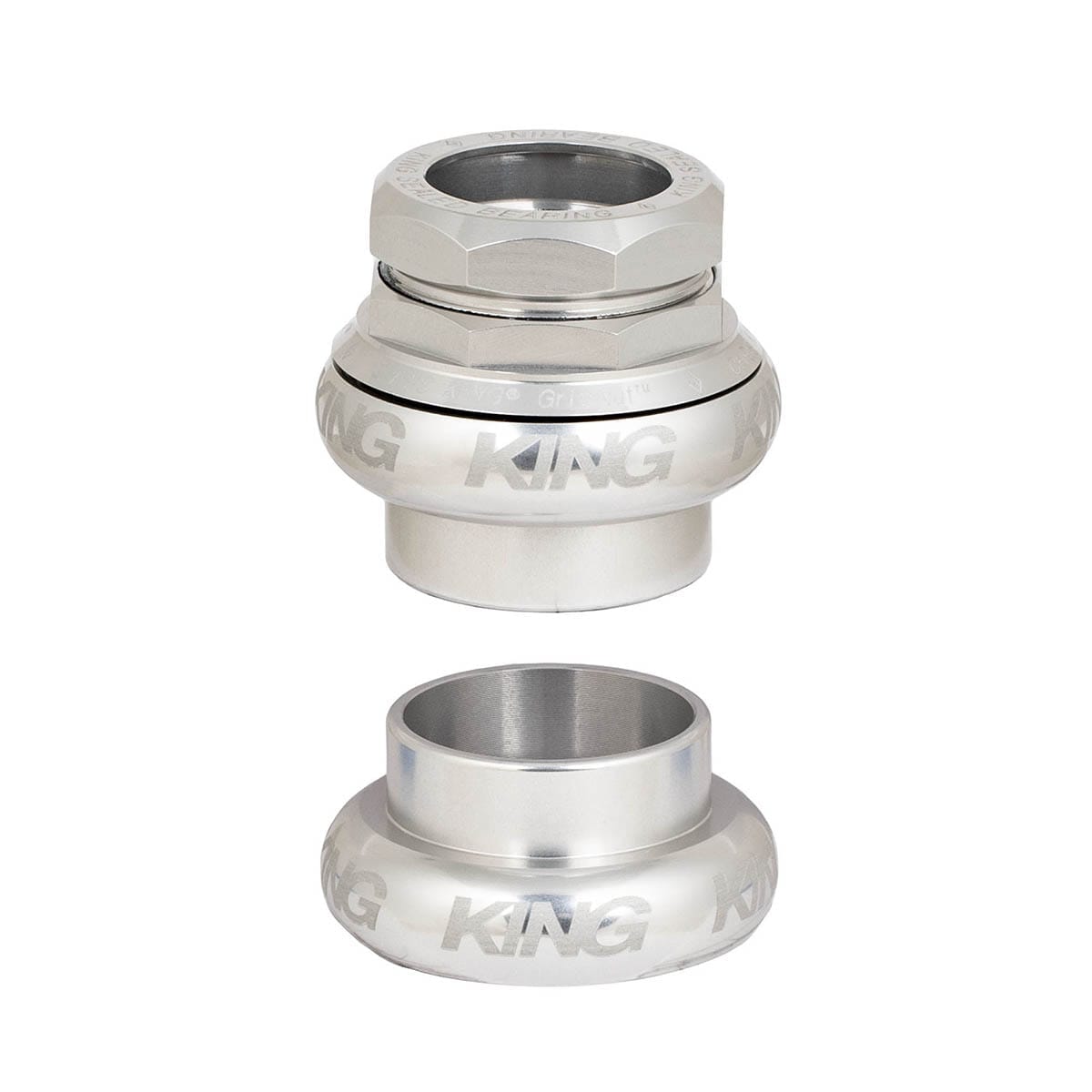 Serie sterzo esterna CHRIS KING GRIPNUT SOTTO VOCE 1"1/8 Argento