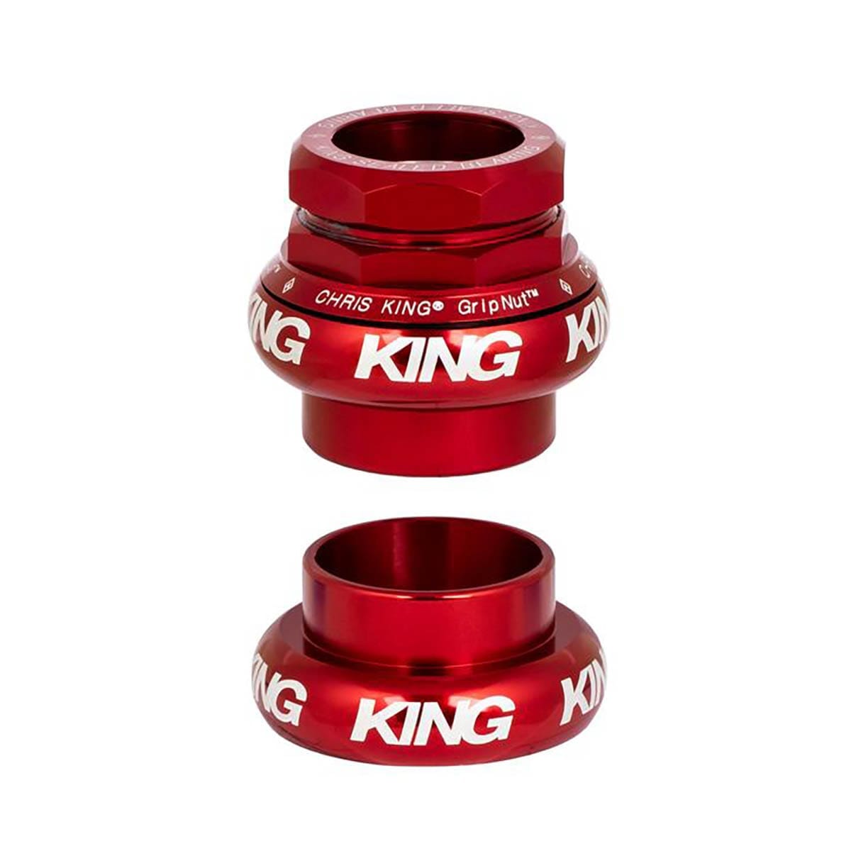 Jeu de Direction Externe CHRIS KING GRIPNUT 1" EC30/EC30 Rouge