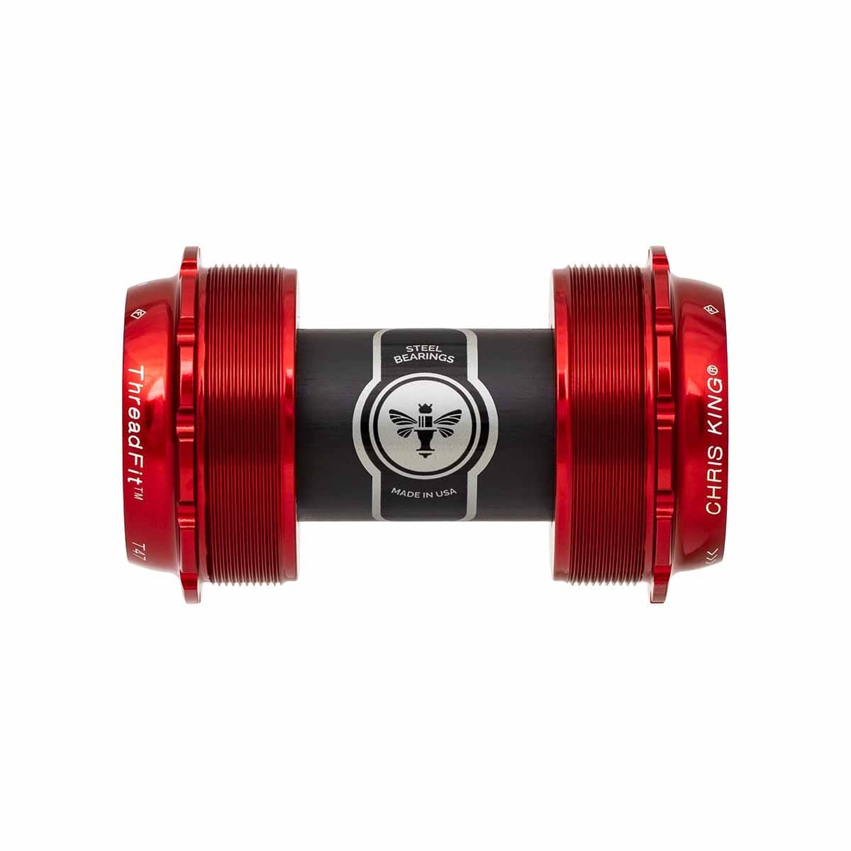 Tretlager CHRIS KING ThreadFit T47 24x 68/73 mm Rot