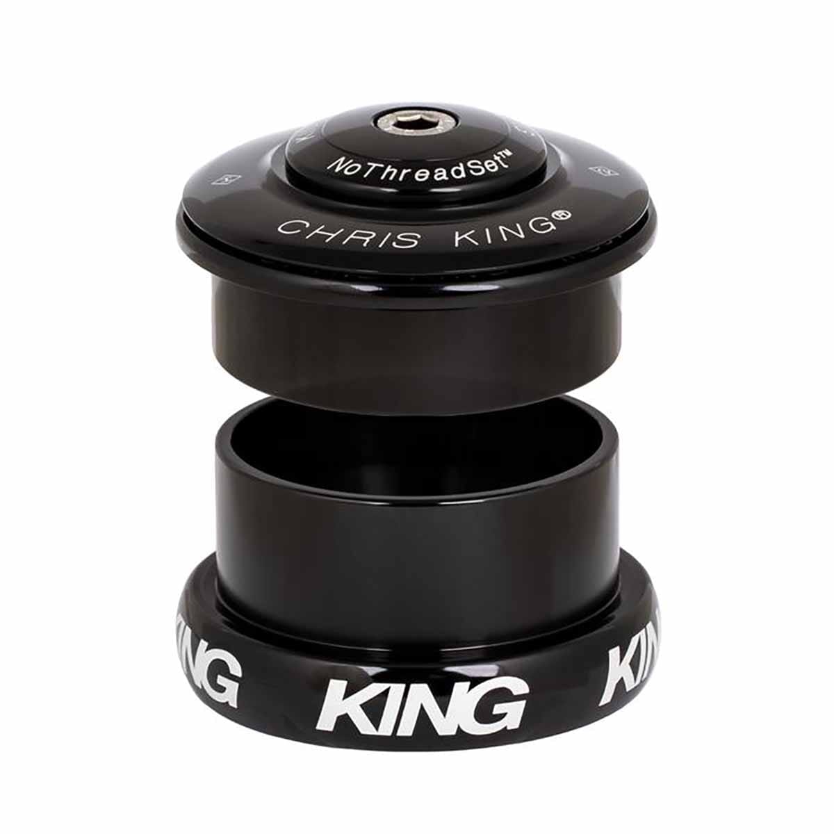 Semi-integreret / Eksternt Styreleje CHRIS KING INSET i5 1"1/8-1,5" ZS49/EC49 Sort