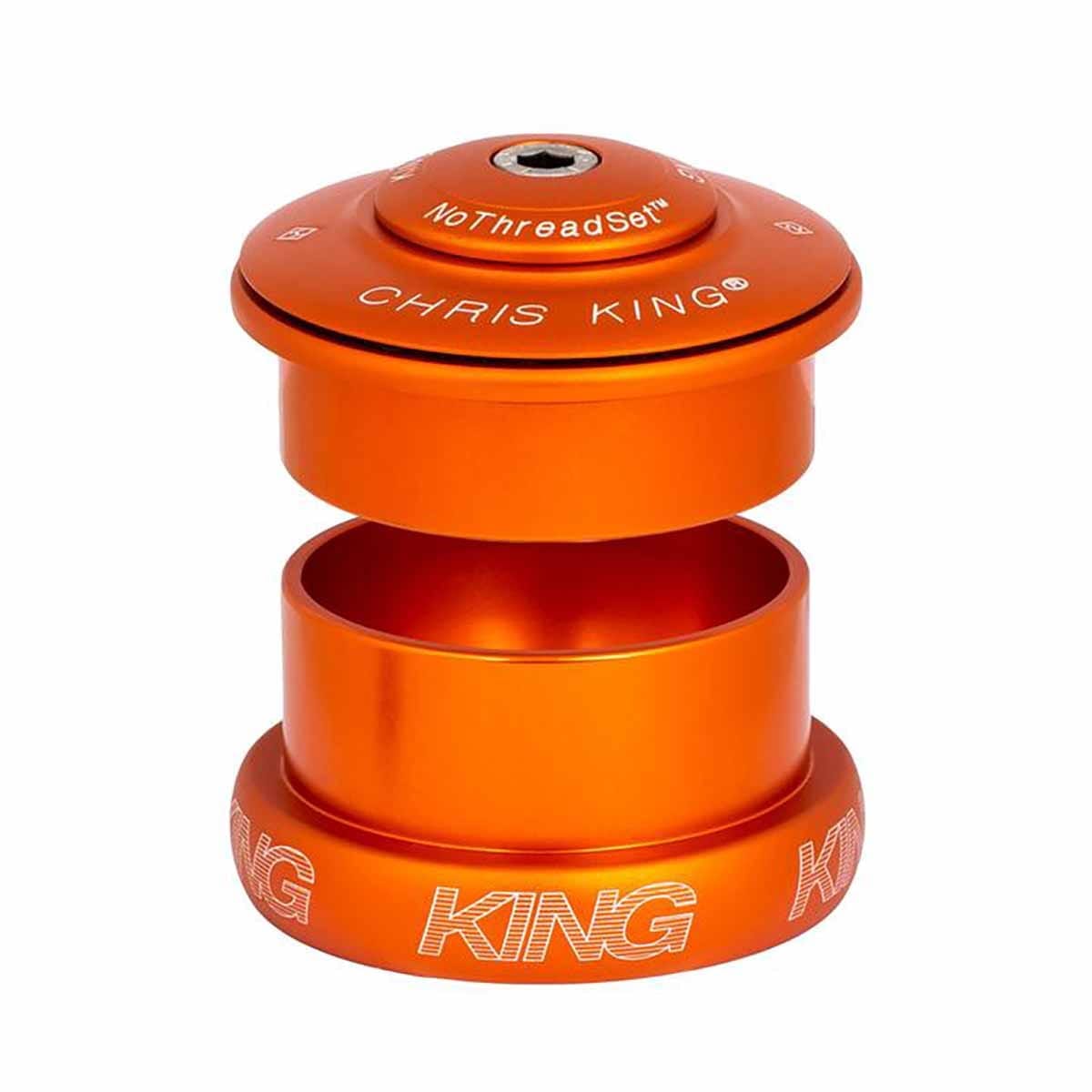 Semi-integriertes / Externes Steuersatz CHRIS KING INSET i5 1"1/8-1,5" ZS49/EC49 Orange