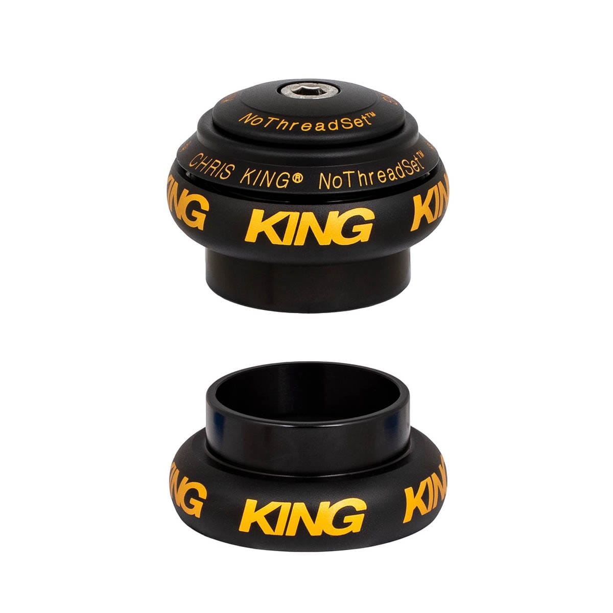 Serie Sterzo Esterna CHRIS KING NOTHREADSET 1"1/8-1"1/4 EC34/EC44 Nero/Oro