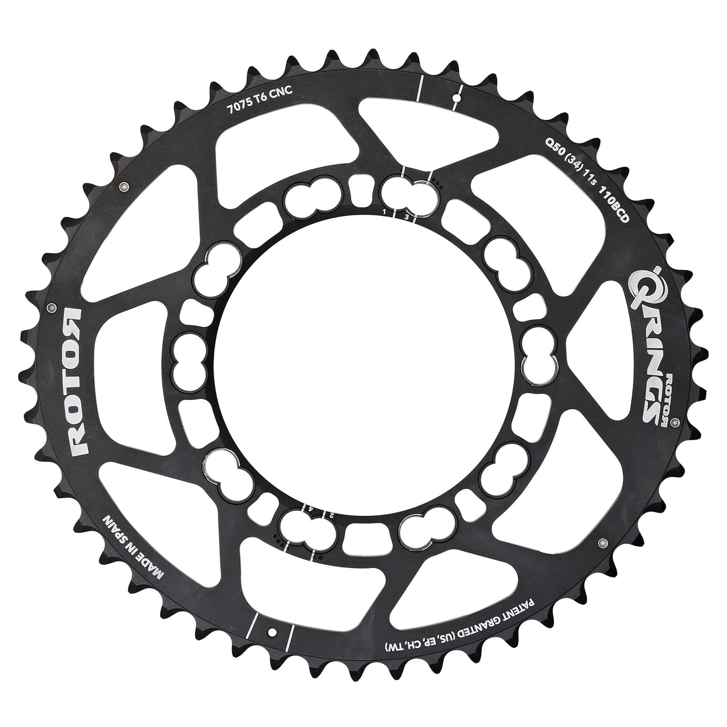 Ulompi Ovaali Ketjuratas 10/11V ROTOR Q-RING 110 mm