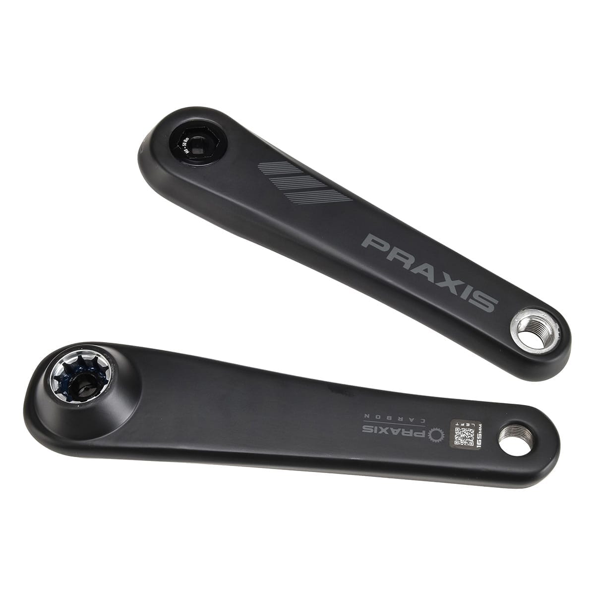 Krankarme til elektrisk MTB PRAXIS Brose motor Sort
