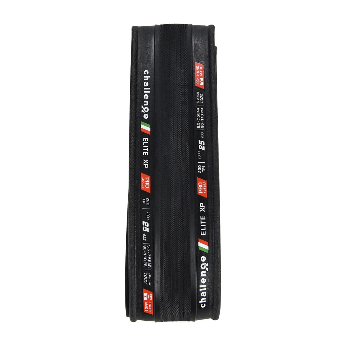 Neumático CHALLENGE OPEN ELITE XP 700x25c TubeType Flexible Negro