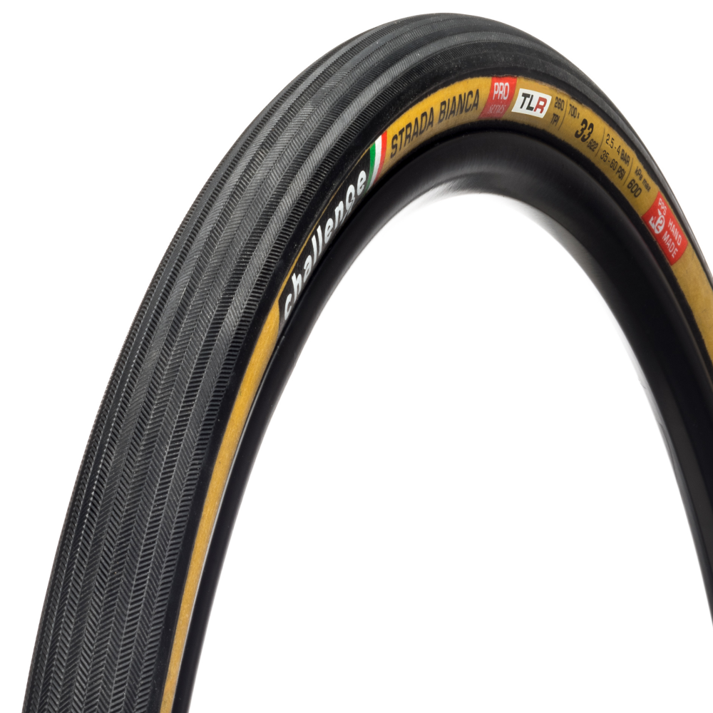 Däck CHALLENGE OPEN STRADA BIANCA 700c Tubeless Ready Beige