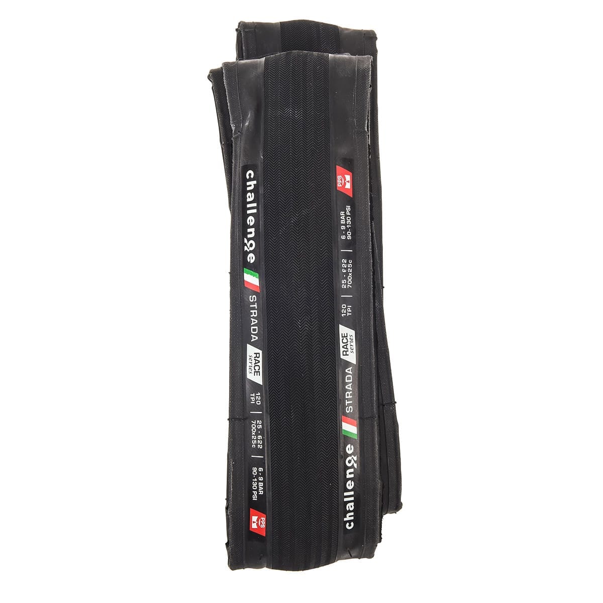 Dæk CHALLENGE STRADA RACE 700x25c TubeType Souple Sort