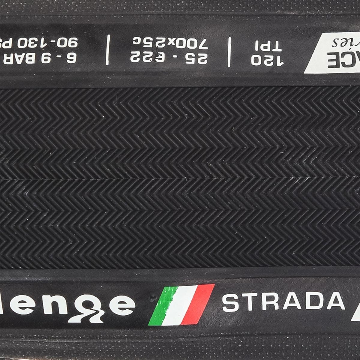 Dæk CHALLENGE STRADA RACE 700x25c TubeType Souple Sort