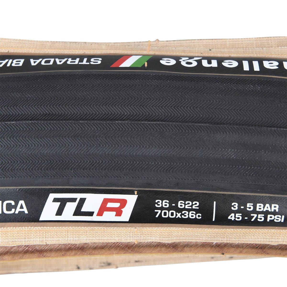 Dæk CHALLENGE STRADA BIANCA NILON SUPERLIGHT 700x36 Tubeless Ready Beige