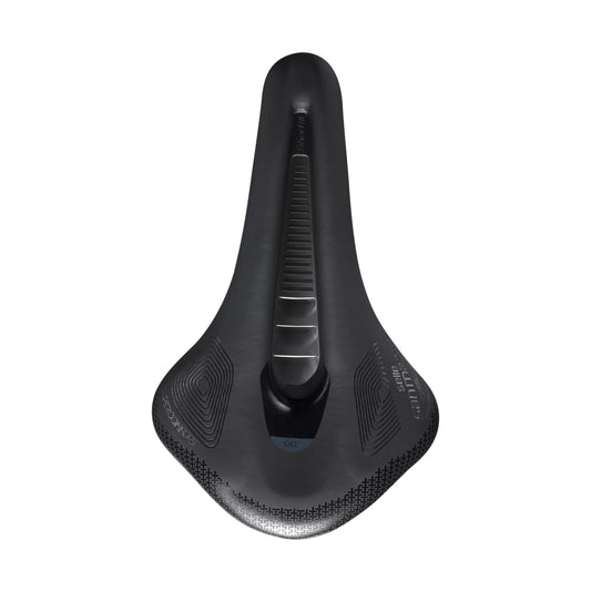 SAN MARCO SHORTFIT 2.0 SHIELD SUPERCOMFORT OPEN-FIT RACING L3 nyereg, 155 mm széles, Xsilite acélsínekkel, fekete