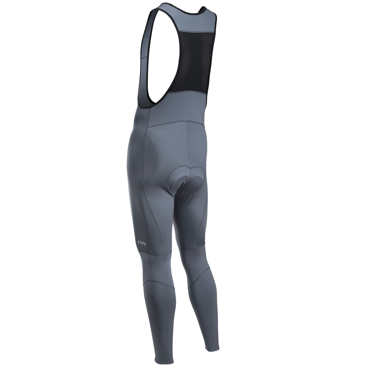 Dolge kolesarske hlače z naramnicami NORTHWAVE ACTIVE GEL, sive