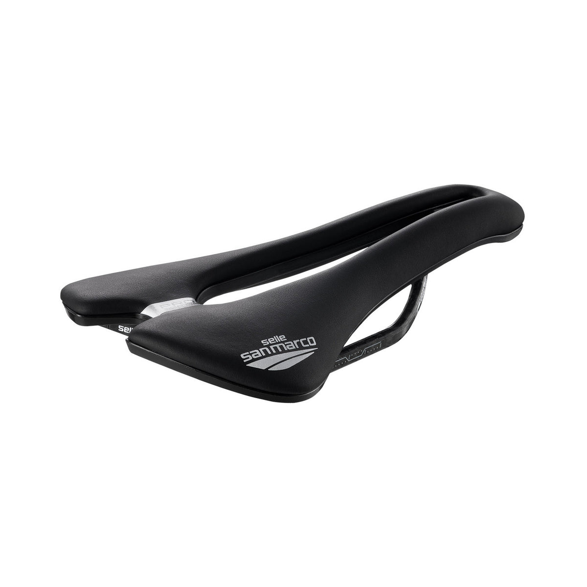 Sedlo SAN MARCO Aspide Short Carbon FX Pro Series S3 – pohľad z uhla 3/4