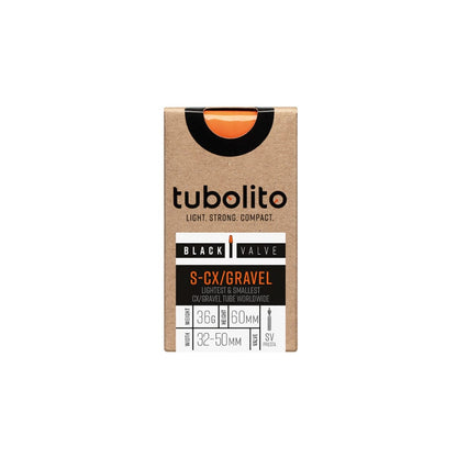 TUBOLITO S-CX/GRAVEL 700x30/47 Presta 60mm melna kamera
