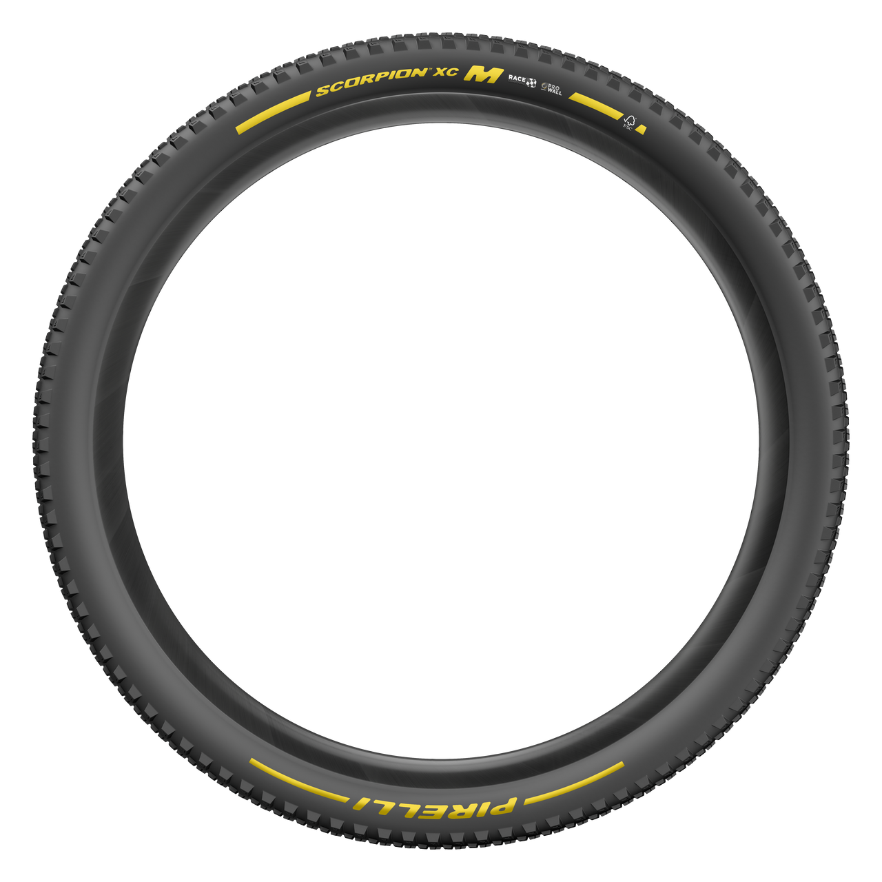 Dæk PIRELLI SCORPION RACE XC M ProWall 29x2.40 Tubeless Ready Souple Sort/Gul Team Edition