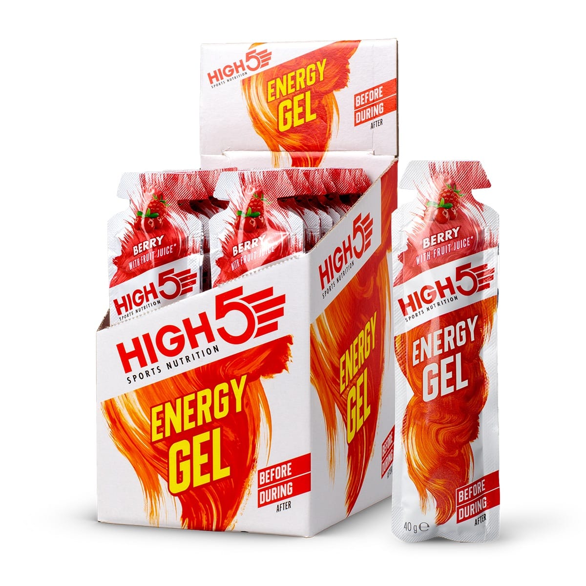 Energiegel HIGH5 ENERGY GEL (40g) Rode vruchten
