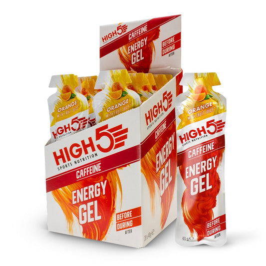 Gel Énergétique HIGH5 ENERGY GEL Caffeine (40g) Orange