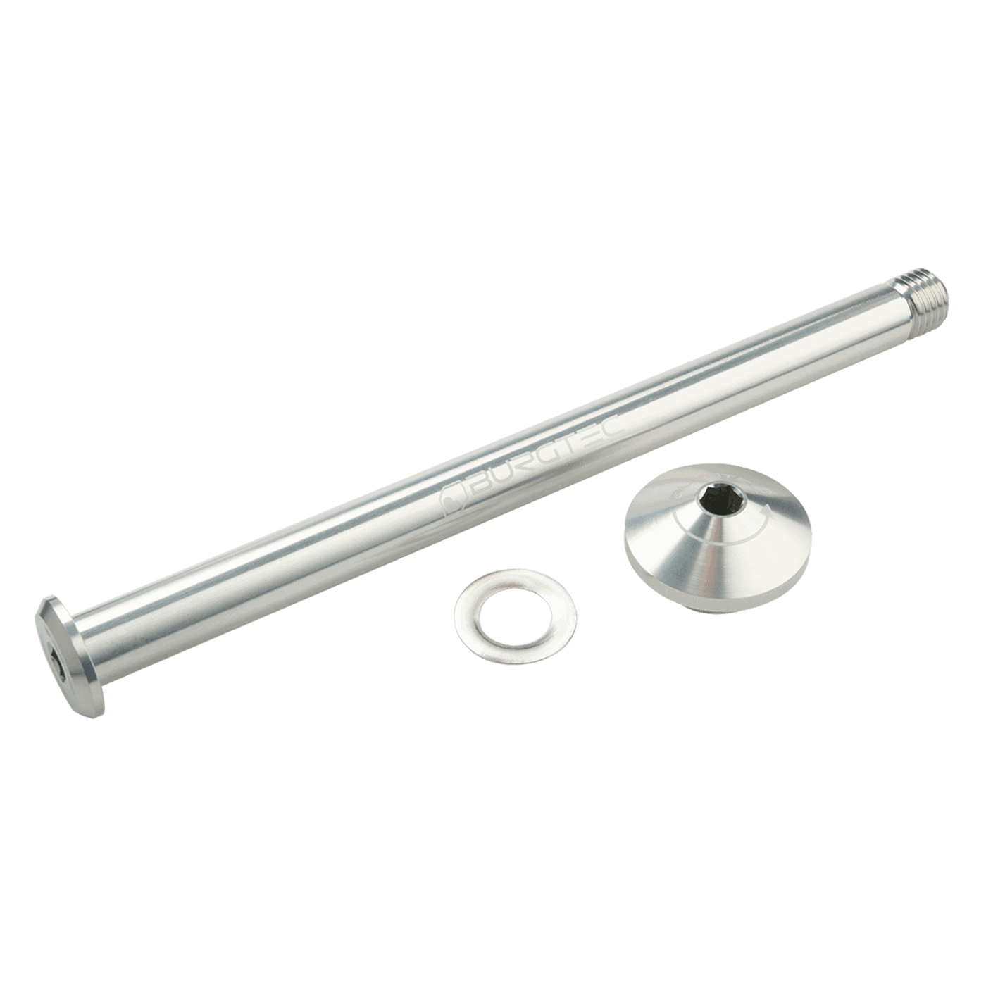 BURGTEC Baghjulsaksel 171mm til Yeti Ramme Sølv
