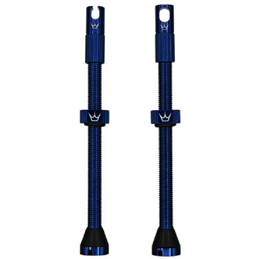 Valves Tubeless PEATY'S x Chris King MK2 Presta 80 mm (x2) Bleu