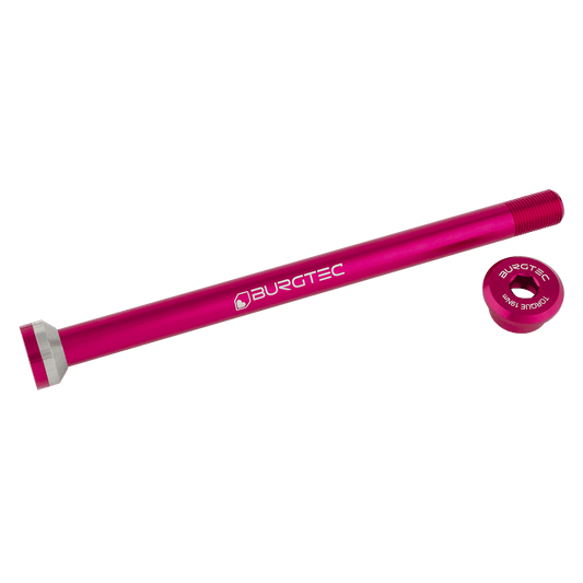 Axe de Roue Arrière BURGTEC 171mm pour Cadres Transition Rose