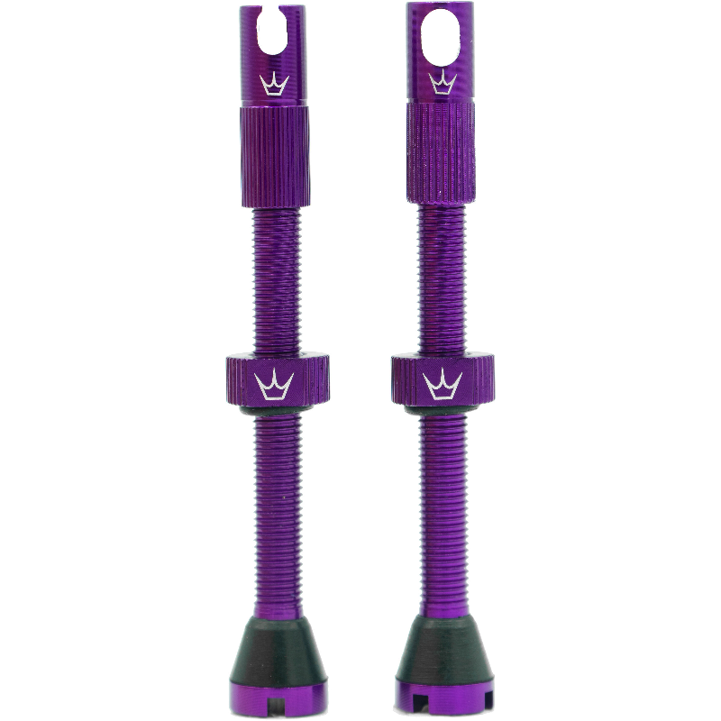 Válvulas Tubeless PEATY'S x Chris King MK2 Presta 80 mm (x2) Violeta