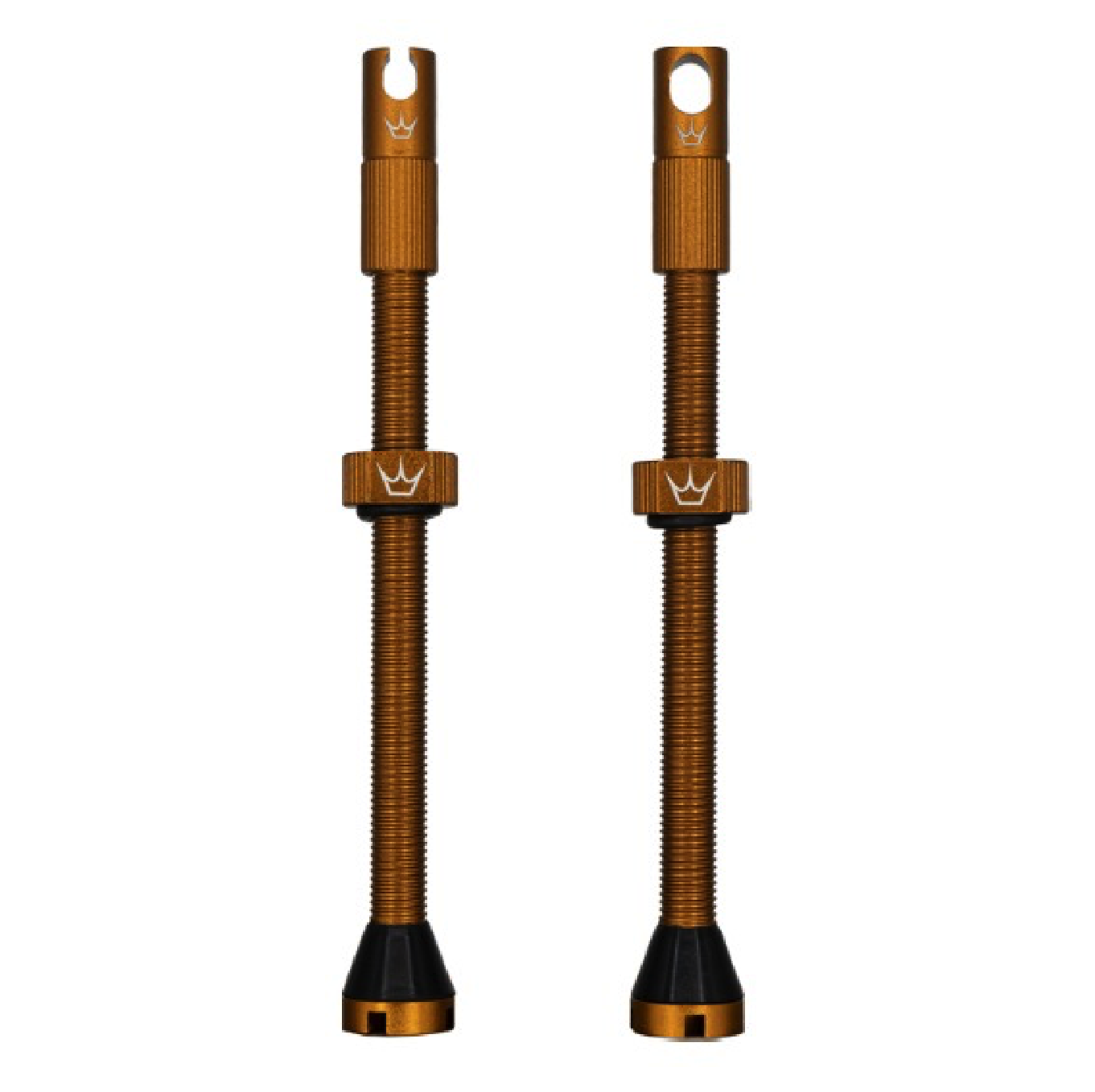 Tubelessové ventily PEATY'S x Chris King MK2 Presta 80 mm (x2) bronzové
