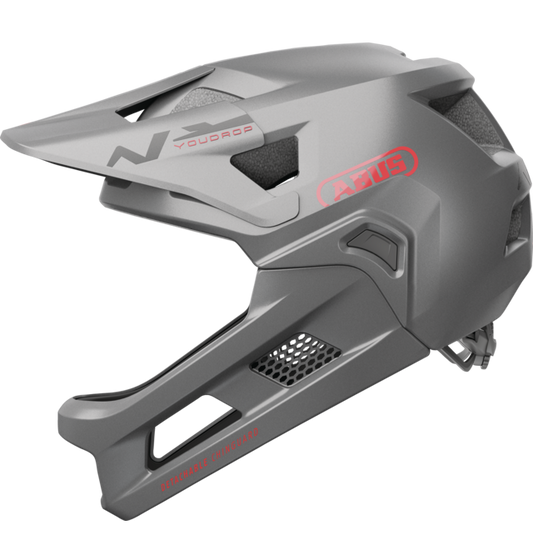 Casque VTT ABUS YOUDROP FF Junior Ti Silver