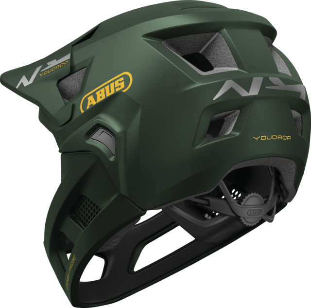 MTB-Helm ABUS YOUDROP FF Junior Moss Grün