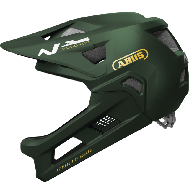 MTB-Helm ABUS YOUDROP FF Junior Moss Grün
