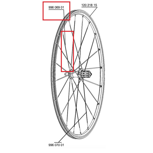 Kit 10 Rayons Av/Ar MAVIC CROSSRIDE UB 08