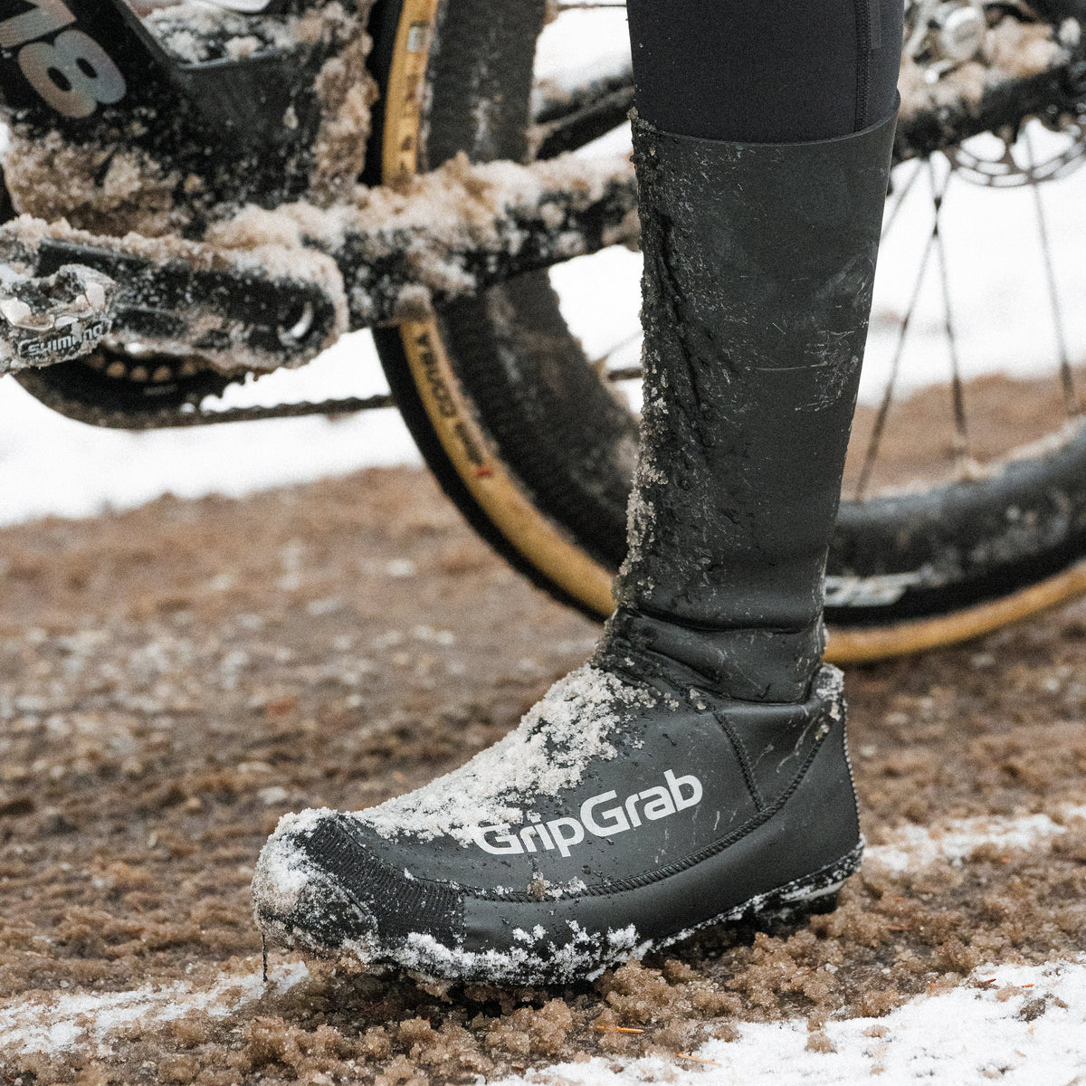 GRIPGRAB AQUASHIELD WATERPROOF WINTER ROAD -kengänsuojat, musta