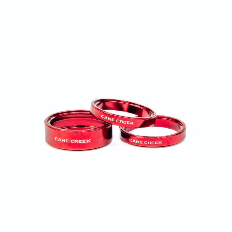 CANE CREEK Interlok Steuersatz-Spacer-Set, Rot