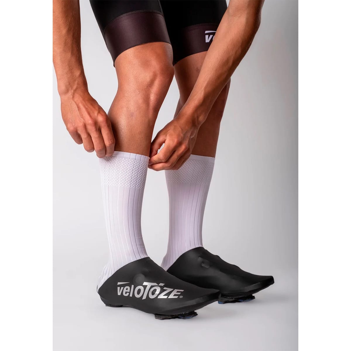Couvre-Chaussure VELOTOZE AERO Noir/Blanc