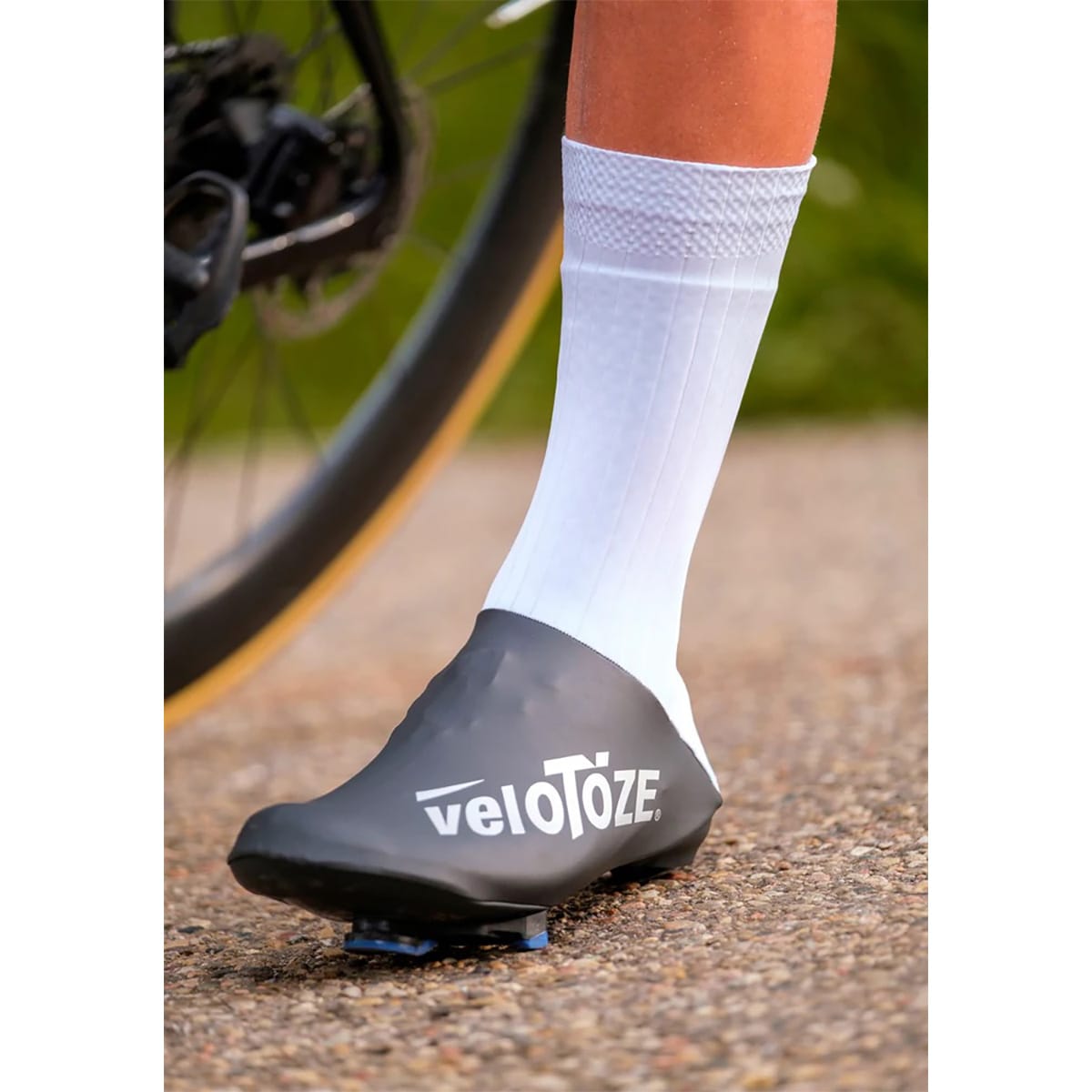 Couvre-Chaussure VELOTOZE AERO Noir/Blanc