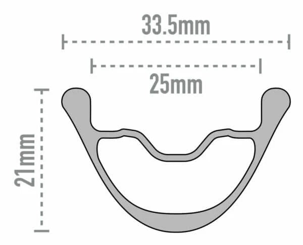 Roue Arrière ENVE AG25 Tubeless Ready (Center Lock)