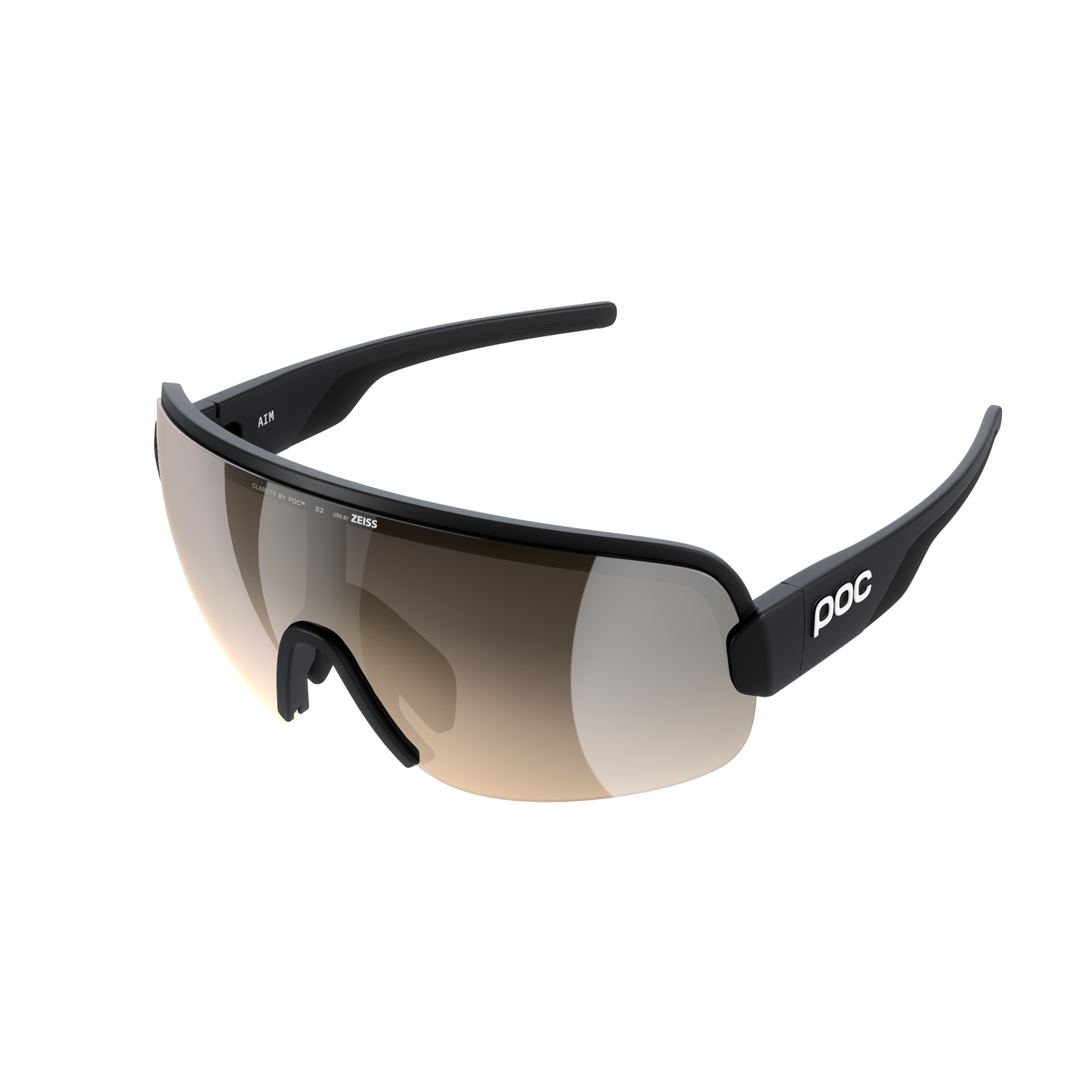 Brýle POC AIM černé sklo Clarity Trail Partly Sunny Silver