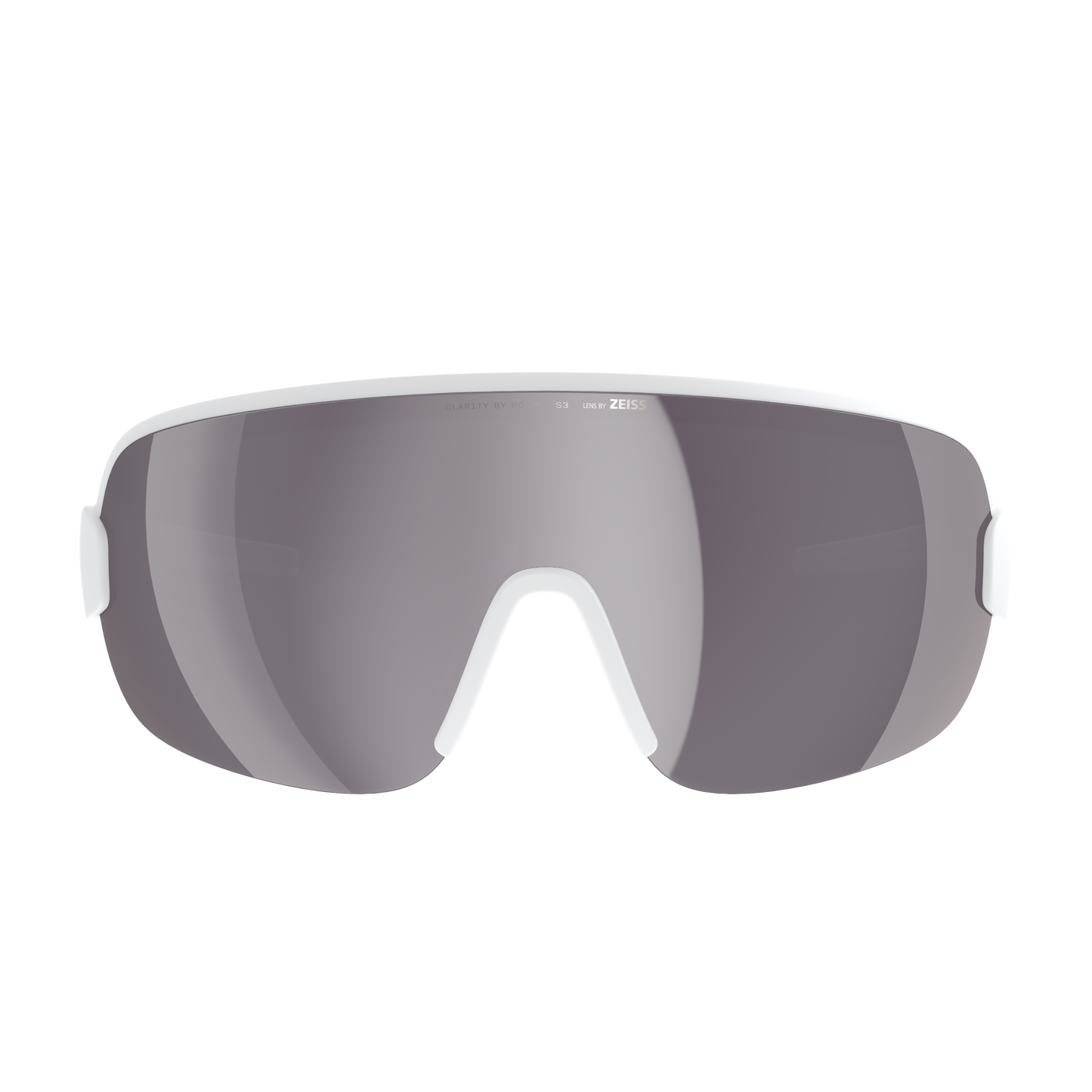 Brýle POC AIM bílé sklo Clarity Road Sunny Silver