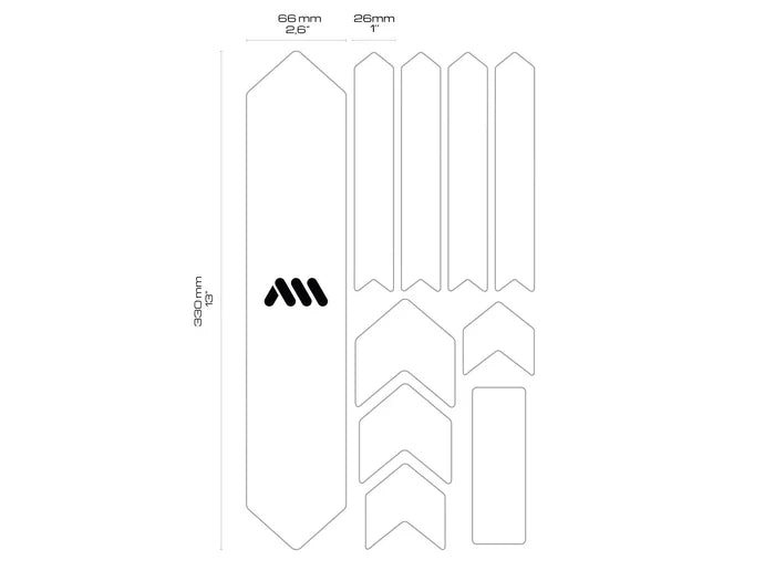 ALL MOUNTAIN STYLE EXTRA Transparent Adhesive Frame Protection