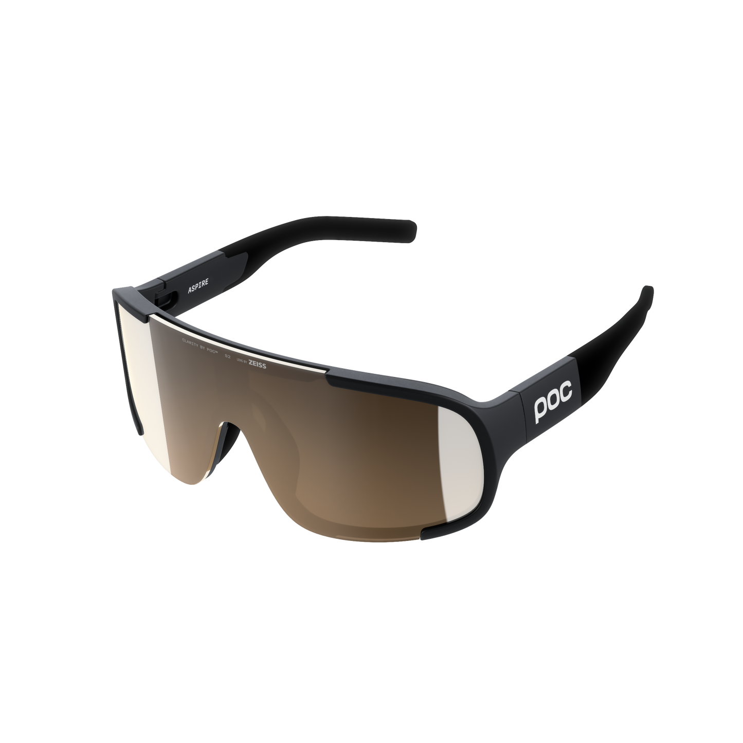 Lunettes POC ASPIRE MID Noir Verre Clarity Trail Partly Sunny Silver